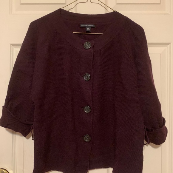 100%Wool BananaRepublic button-belt sweater/cardi - Picture 2 of 6